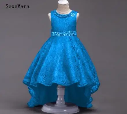 Новинка Недорогое Платье для девочек с поясом детское платье свадебной