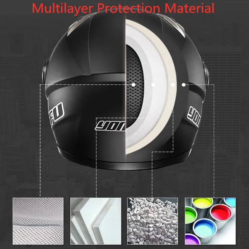 Новый шлем мотоцикл полный уход за кожей лица Casco De Seguridad Безопасность защитный