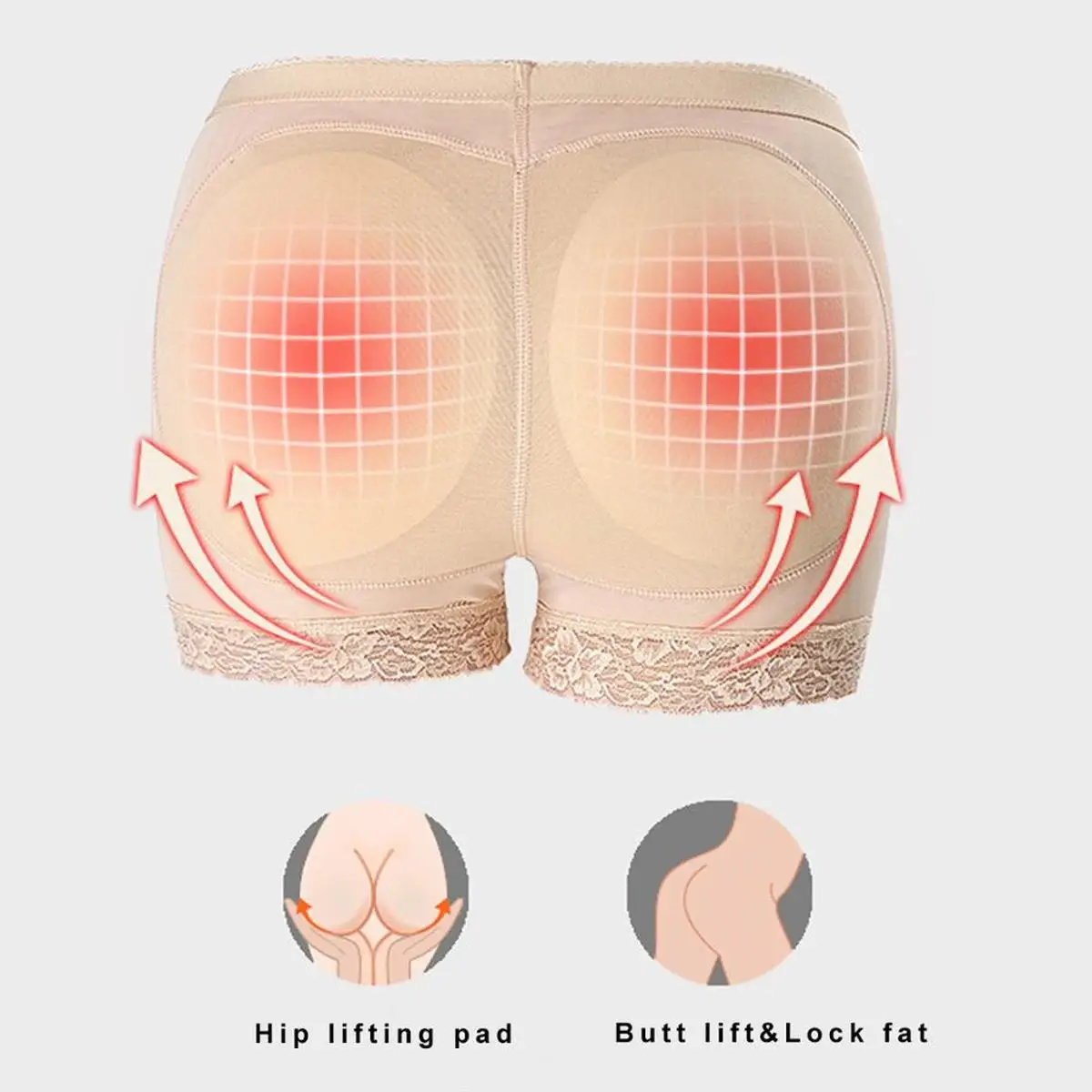 Joyshaper Women Butt Lifter Padded Panties Hip Enhancer Body Shaper Lace Shapewear Safety Panty Seamless Briefs Push Up Tights | Женская