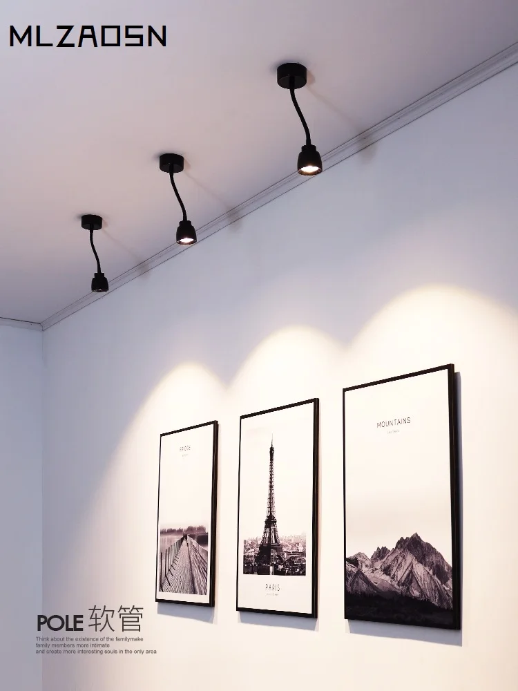 Шланговый светильник Светодиодная фоновая настенная витрина настенный гостиная