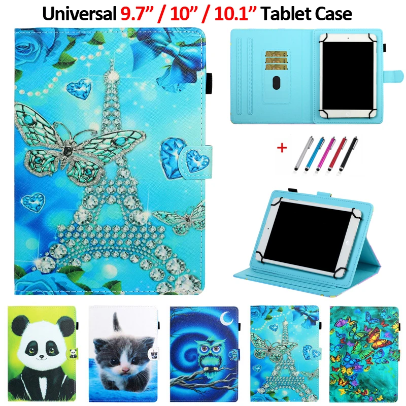 Универсальный чехол для 10 1-дюймового планшета iPad 2 1 Samsung Tab A 9 7 Huawei Mediapad M5 Lite T5 2019 -