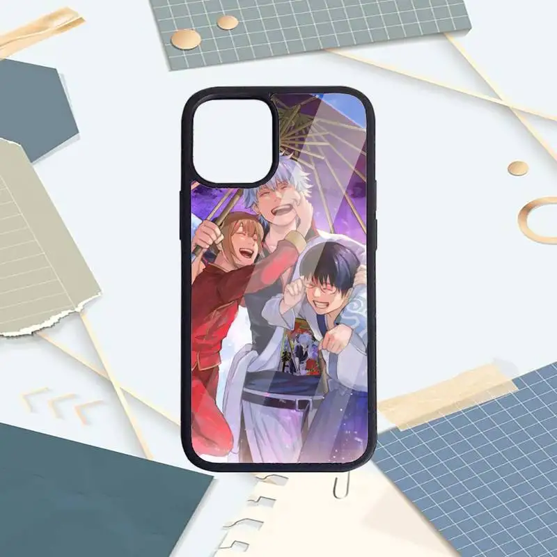 

Anime Gintama Phone Case PC for iPhone 11 12 pro XS MAX 8 7 6 6S Plus X 5S SE 2020 XR