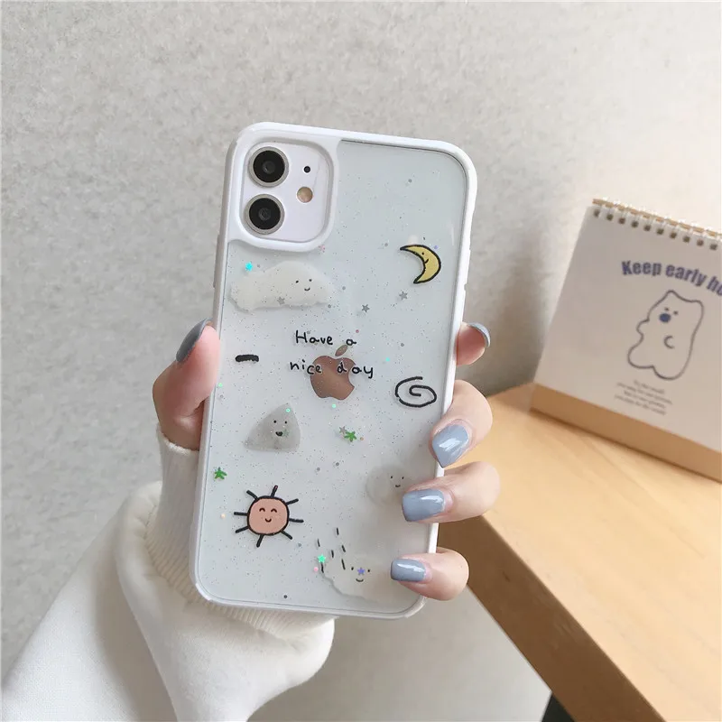 Милый блестящий чехол для iPhone 11 Pro Max 7 8 Plus SE 2020 X XR XS мягкий силиконовый телефона |