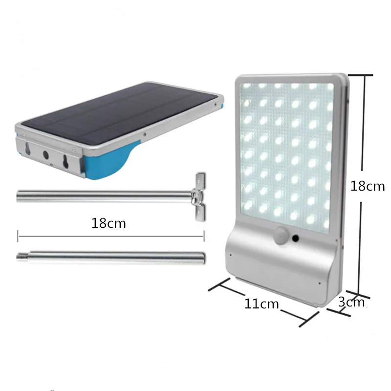 Светодиодный уличный светильник на солнечной батарее лампа с пассивным ИК