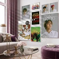 korea nct 127 boy band art portrait poster k pop music singer magazine style art prints handsome man singer decor wall picture