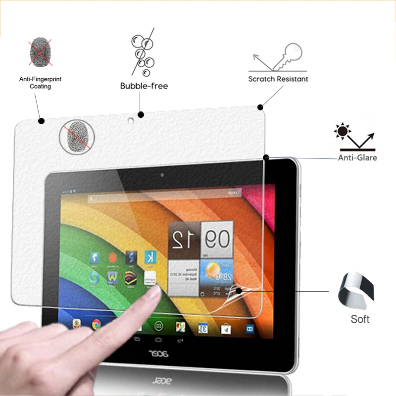 

Anti-Glare Screen Protector Film Matte Film For Acer lconia Tab 10 A3-A30 10.1" tablet front protective film + Retail package