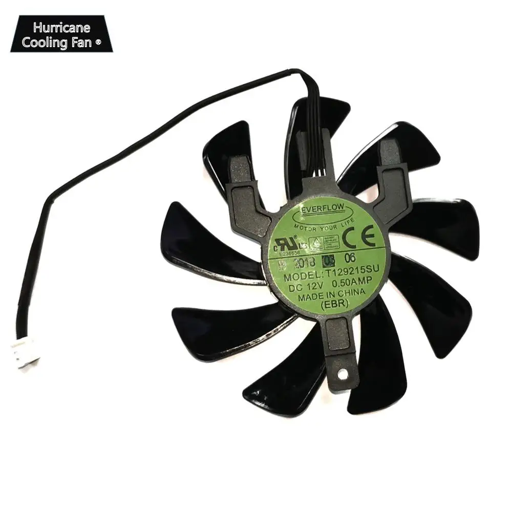 Новинка кулер для видеокарты Sapphire RX 570 GPU вентилятор T129215SU графической карты Radeon
