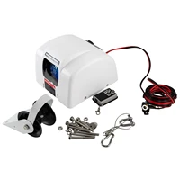 electric anchor winch marine boat winch windlass anchor with rope fit up to 45 lb anchors salt water