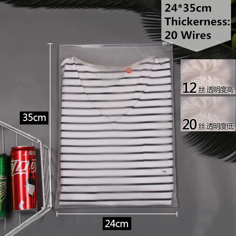 10pcs - 24cmx35cm StoBag 10 шт. матовая прозрачная пластиковая ткань для упаковки, дорожная сумка для хранения, водонепроницаемая сумка на молнии с замком, Самоуплотняющаяся матовая переносная сумка - Цвет: 10pcs - 24cmx35cm
