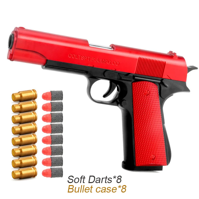 

Bolt Action Pistol Glock M1911 Toys Gun Ejection Handgun Toy EVA Soft Darts Bullets Airsoft Boys Outdoor Sports Fun CS Shooting