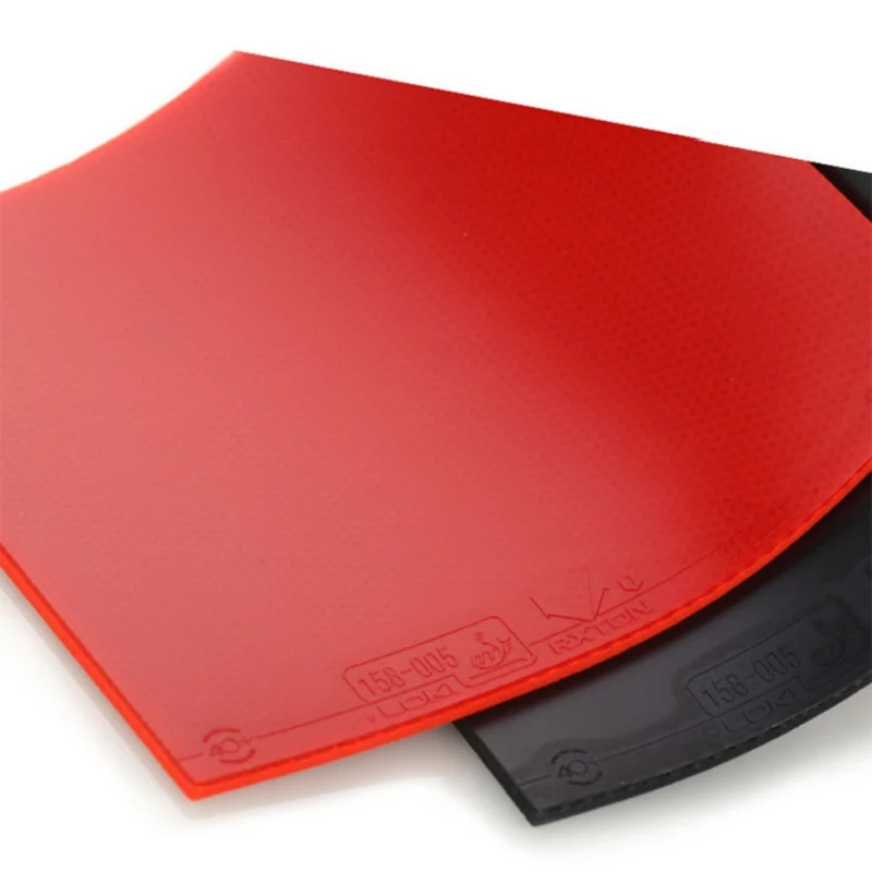 Красный/черный полулипкий Настольный теннисный резиновый жесткая губка для