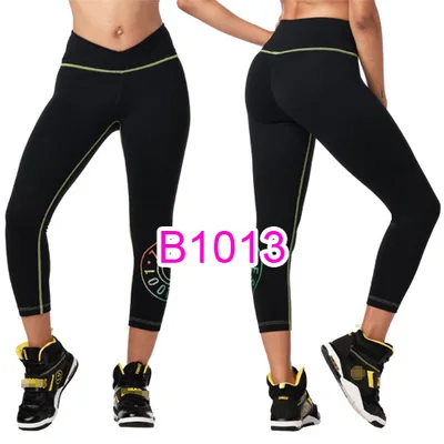 Новое поступление женские спортивные брюки Fit фанки Капри для бега обтягивающая