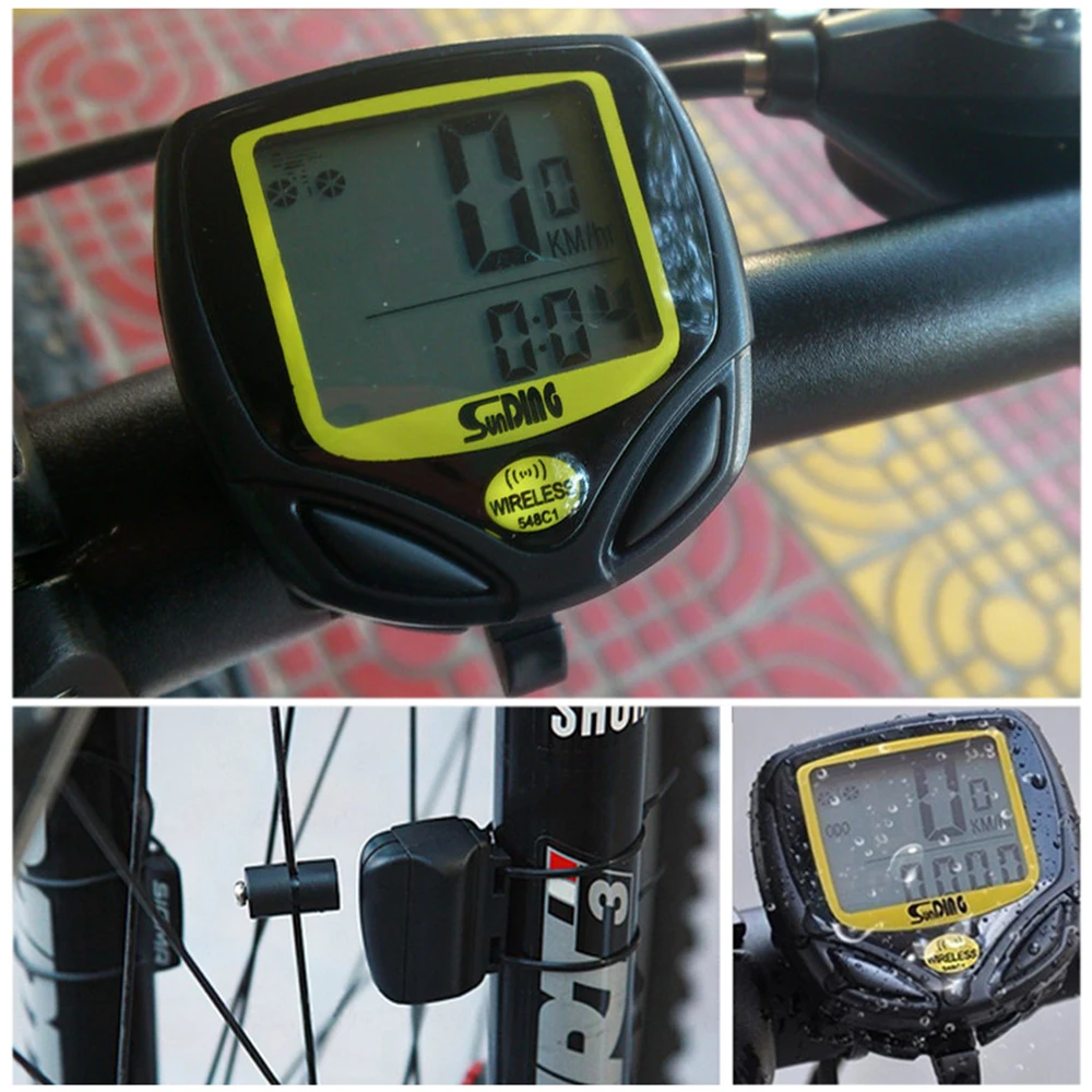 Светодиодный водонепроницаемый велосипед цифровой спидометр беспроводной