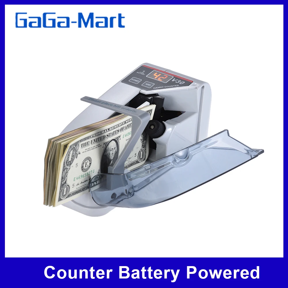 Удобный мини счетчик банкнот копия работа от аккумулятора|Счетчик