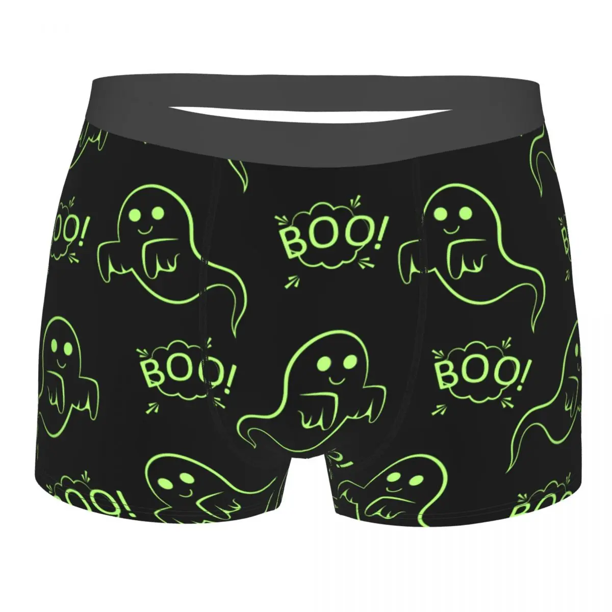 Halloween Spooky Underwear Funny Sublimation Hot Polyester Trunk Printed Sexy Man Boxer Brief