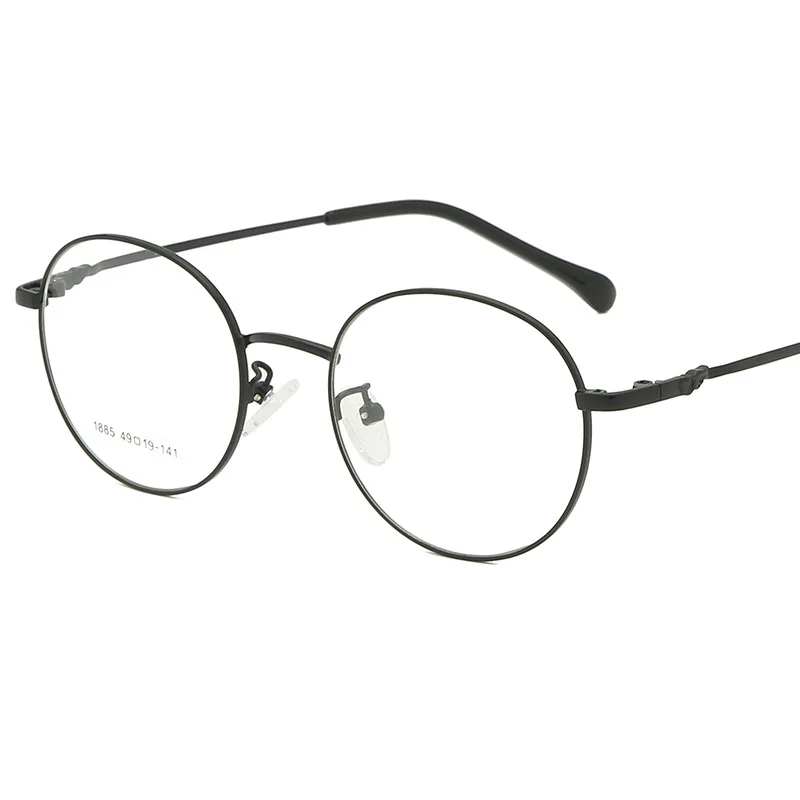 New round lovely scholar fan Pingguang mirror art RETRO small frame glasses |
