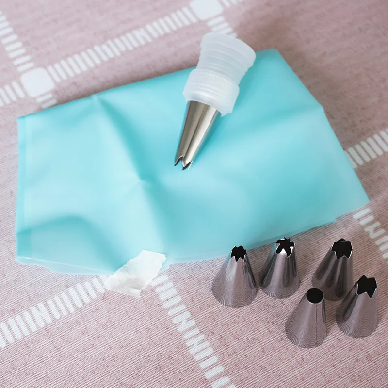 8 шт./компл. силиконовая глазурь кондитерский мешок для крема кухонные аксессуары