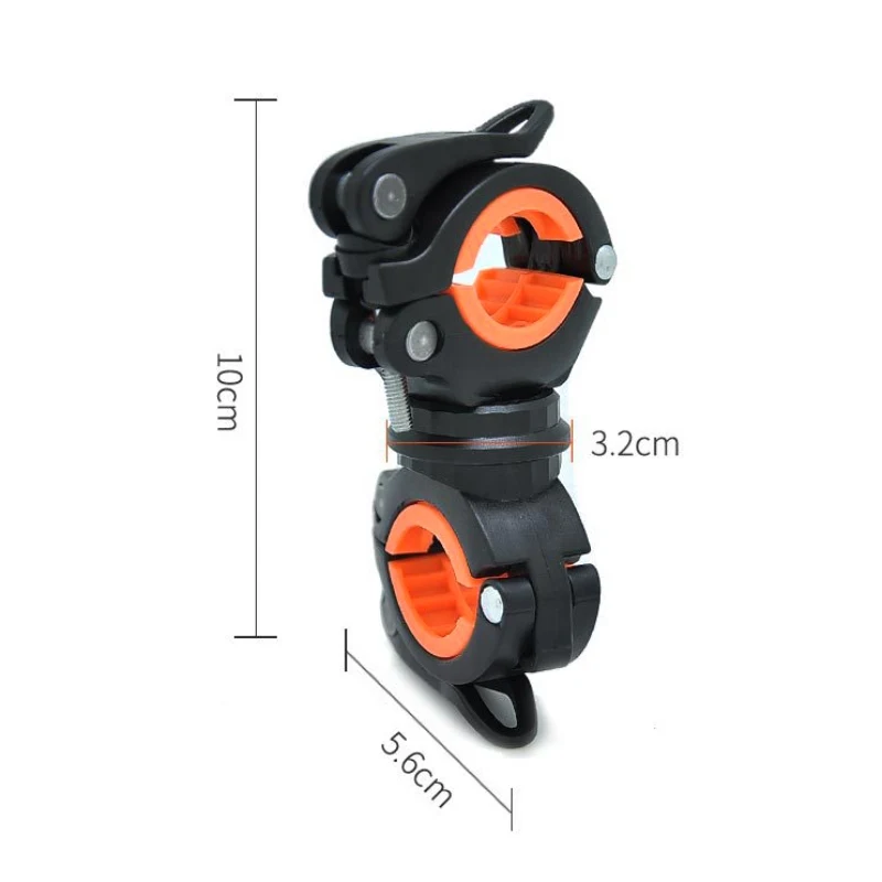 360 Degree Bicycle Rotating Light Holder LED Front Flashlight Lamp Clip Stand Handlebar Torch Mount Air Pump Bracket 77 | Спорт и