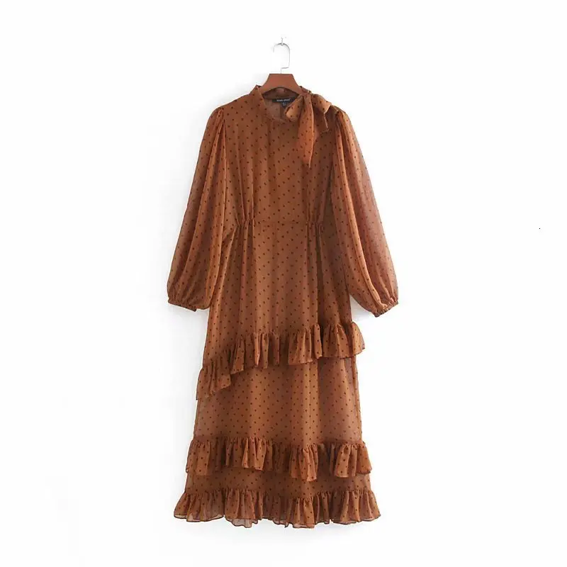 Для женщин со складками в горошек платье женская пикантная вечернее с длинным