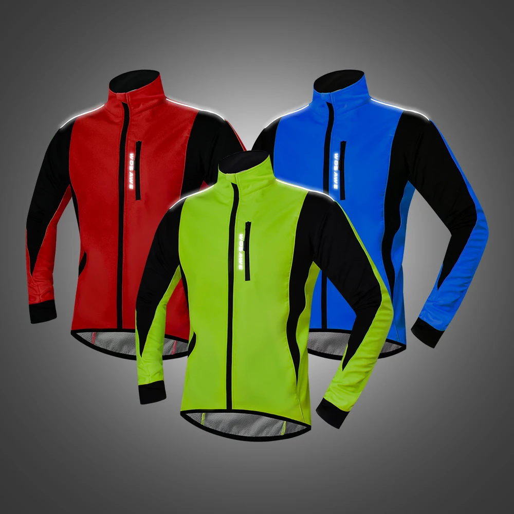 WOSAWE 2020 Зимние флисовые велосипедные куртки водонепроницаемые ветрозащитные
