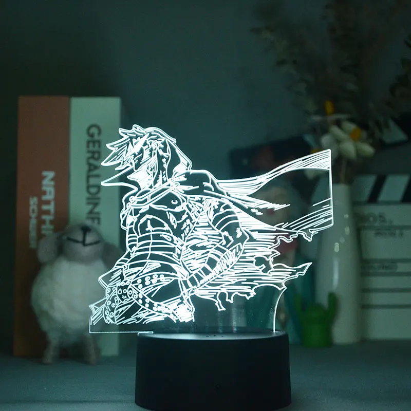 

3D Lights For Bedroom Gurren Lagann Kamina Smart Phone Control Led Spotlights Children's Gift Chandelier Pendant Desk Lamp