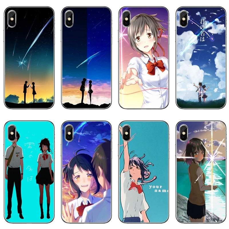 Прозрачный чехол для телефона аниме ваше имя Kimi no Na wa Xiaomi Redmi Note 7 6 6A 5A 4 4A 3 pro S2 5 plus 4x