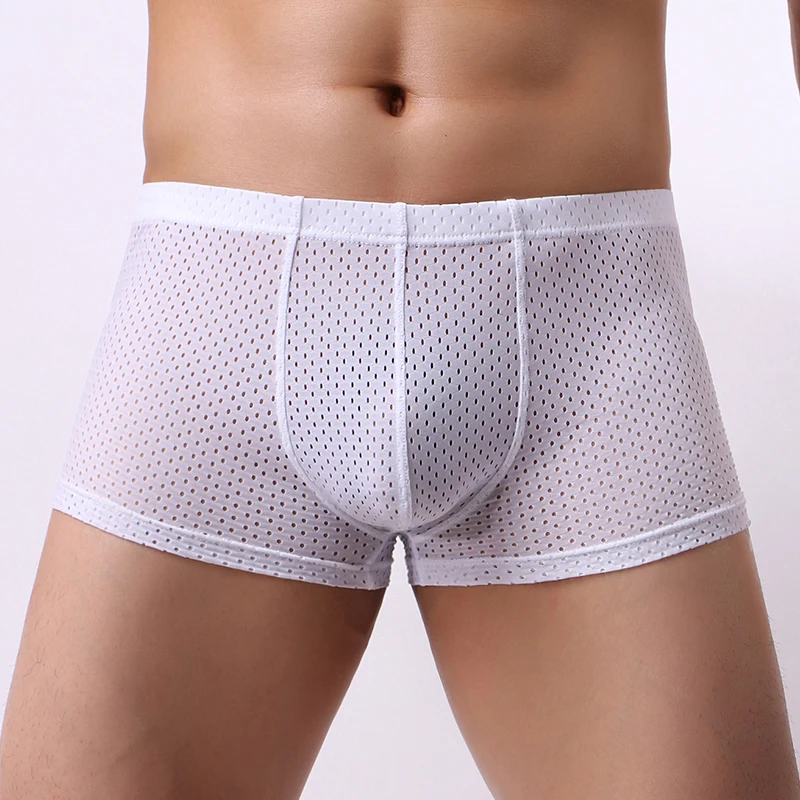 Мужские повседневные Сексуальные трусы-боксеры новинка 2020 мужские сетчатые