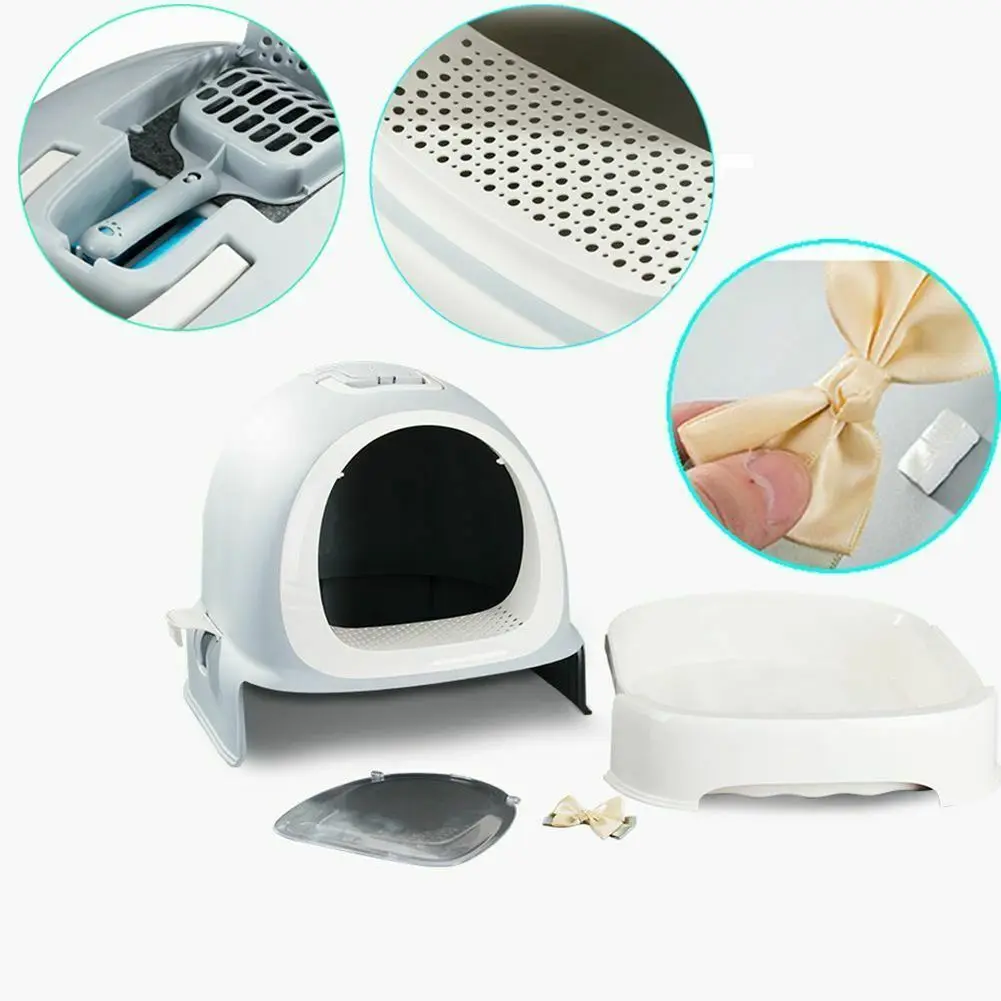 Контейнер для кошачьего туалета домашний бокс с песком кошек закрытым лотком