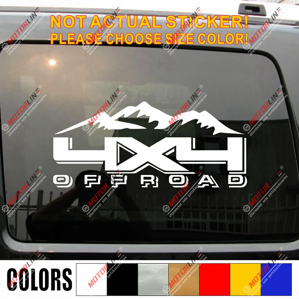 4X4 наклейка для внедорожников Виниловая автомобиля подходит Jeep Ford Chevrolet Toyota