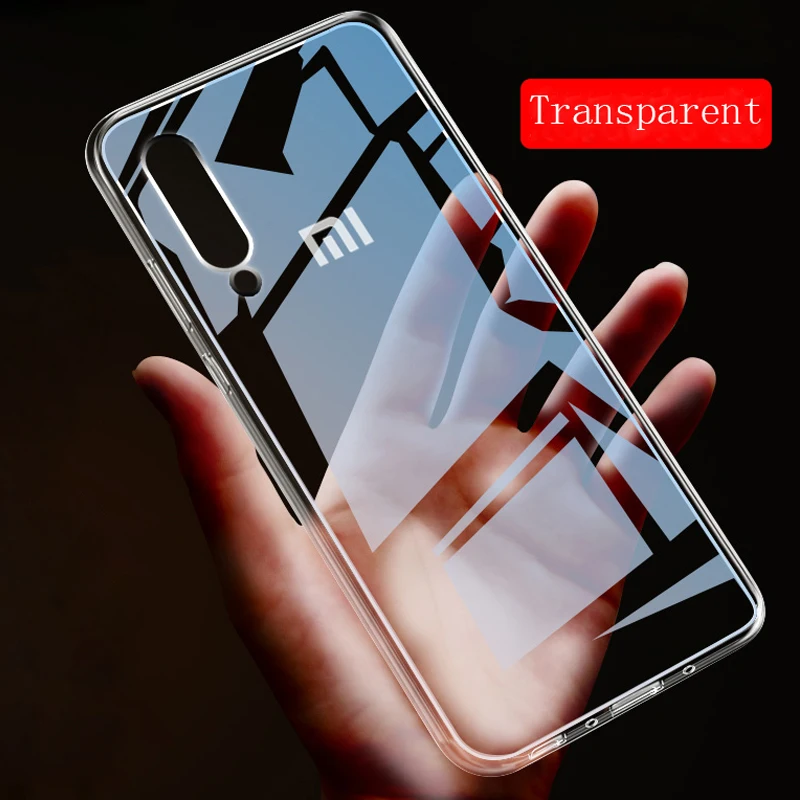 Силиконовый чехол для Xiaomi Mi Pocophone F1 8 SE 6X 5X A1 A2 Lite 5 6 5S Plus Note 2 Mix 3 2S прозрачный |