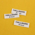 Пользовательские этикетки с логотипом, Персонализированные Бирки с именами, для детей, с утюгом, 100% хлопок, имя, моющиеся, ручная работа (TB5398)