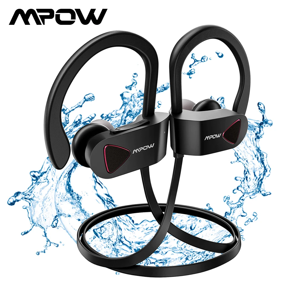 Mpow D8 беспроводные наушники IPX7 водонепроницаемые спортивные наушники Hi-Fi стерео беспроводные наушники с микрофоном/чехол для переноски для iPhone 11 X