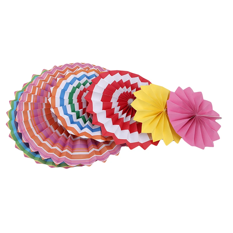 

Decorative Paper Fan Hanging Decorations Paper Rosettes Pinwheel Fans Background Birthday Party Baby Showers Weddings Decor