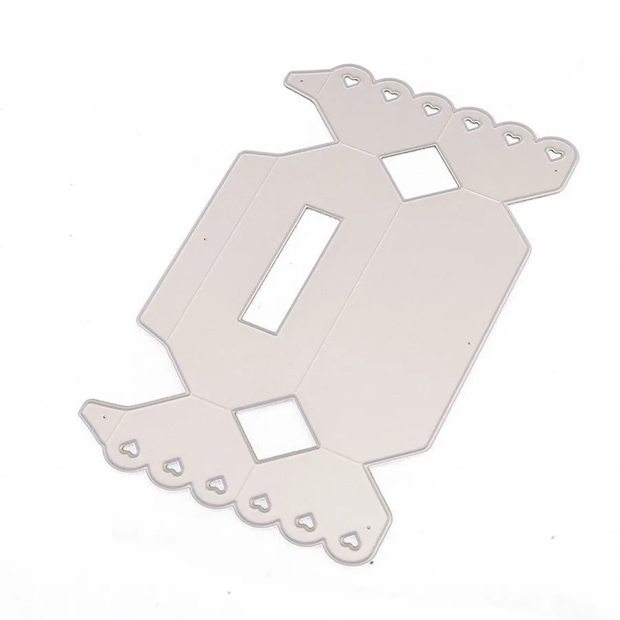 Изящная коробка для конфет с цветочными краями тиснения металлических вырубных