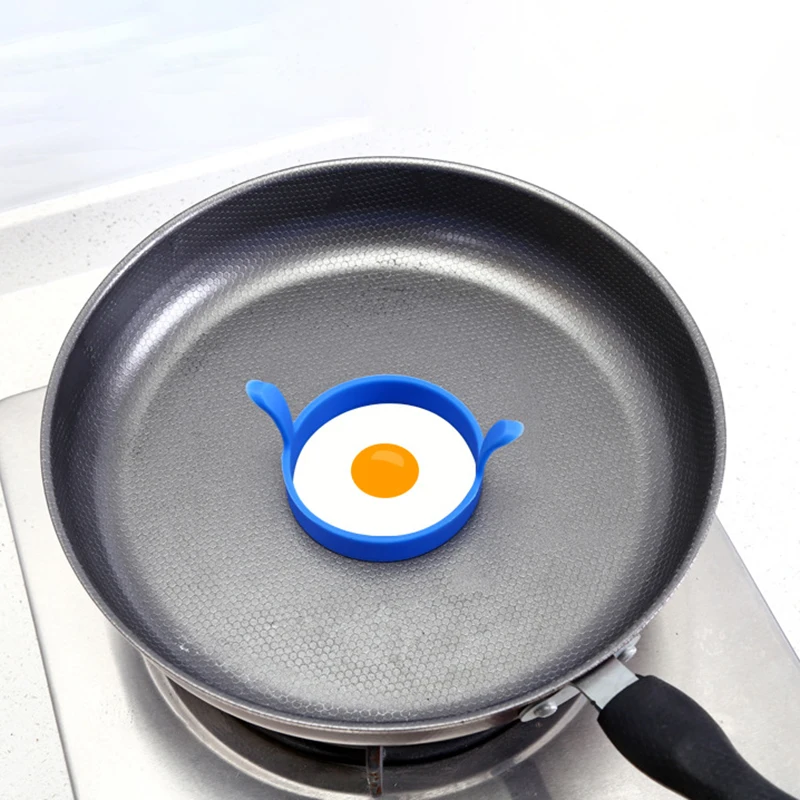 

Kitchenware silicone omelette mold, round omelette, omelet ring, pancake mold, frying pan egg mold in three colors