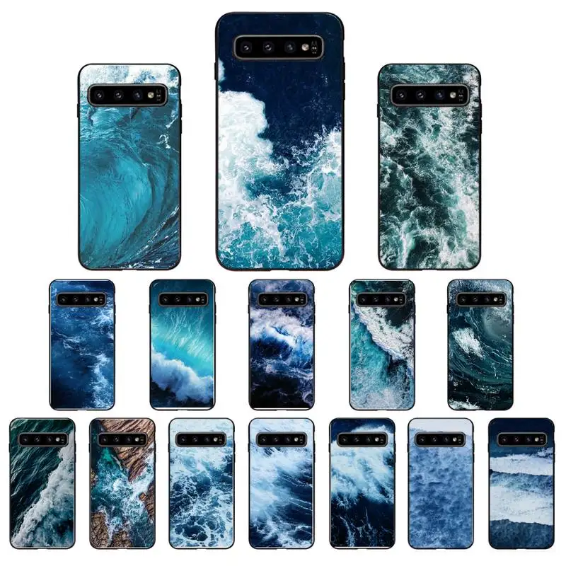 

Babaite Blue sea Wave Phone Case Cover For Samsung Galaxy S10 Plus S10E S20 S20 UITRA S7 S8 S9 Plus S10lite
