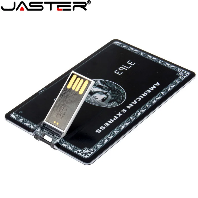 Флэш-накопитель JASTER для кредитной карты USB 8 ГБ 4 16 2 0 флэш-накопитель 32 64 с реальной