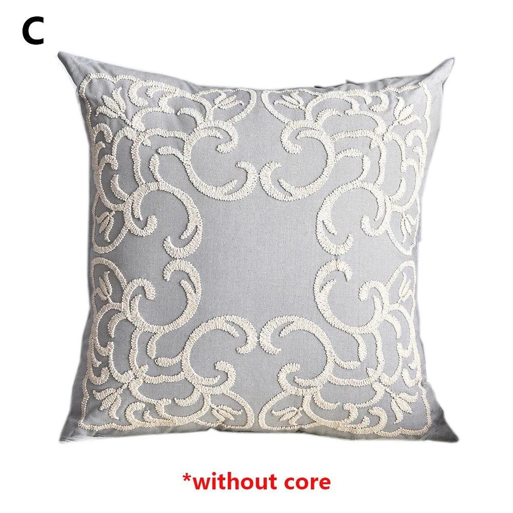 

50x50cm Linen Cotton Boho Style Ethnic Pillow Cover Beige European Style Living Room Sofa Pillow Case Cushion Cover Home Decor