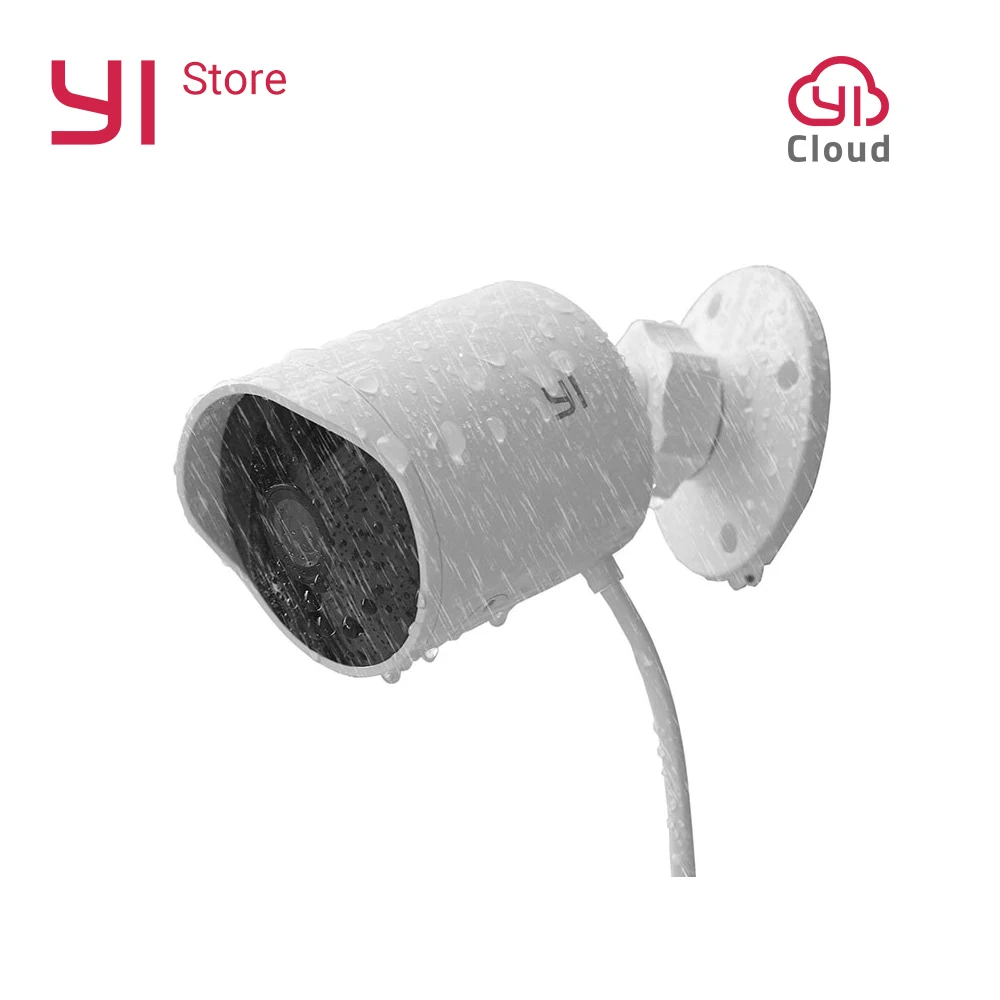 YI наружная камера WIFI 2,4G Беспроводной безопасности IP Cam Разрешение Водонепроницаемый обнаружения движения видеонаблюдения Системы облако