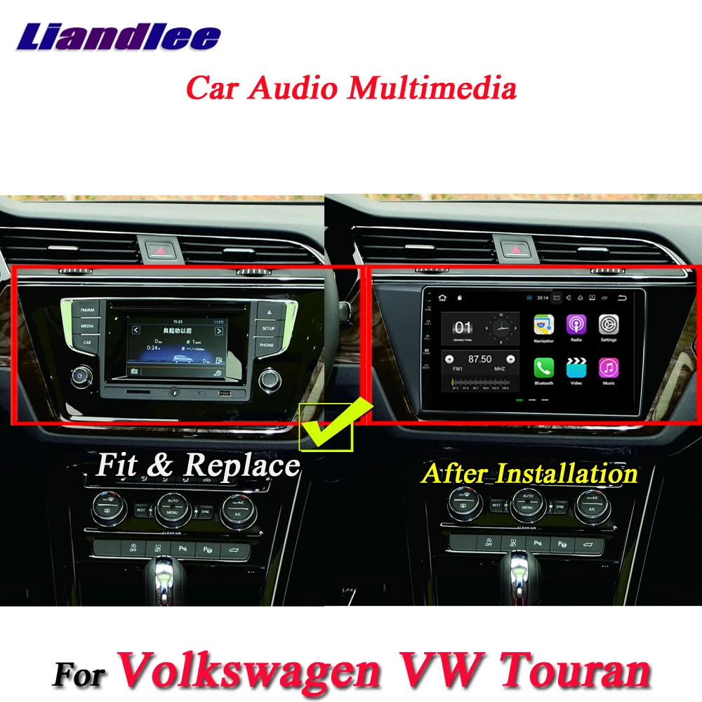 

Liandlee Car Android System For Volkswagen Touran 2015~2018 Radio USB GPS Wifi Navi Navigation HD Stereo Multimedia No CD DVD