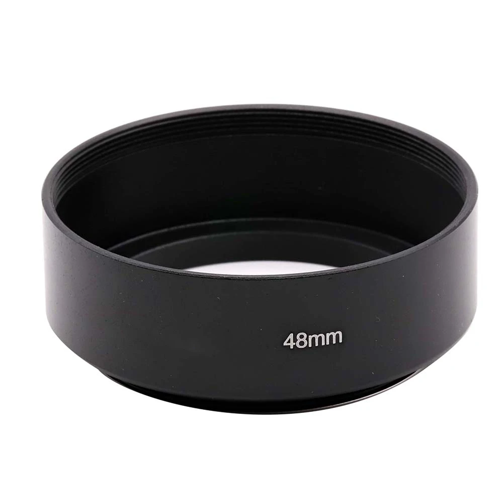48mm Standard Metal Lens Hood for lens witn 48mm filter thread , for Canon QL17 GIII camera etc.