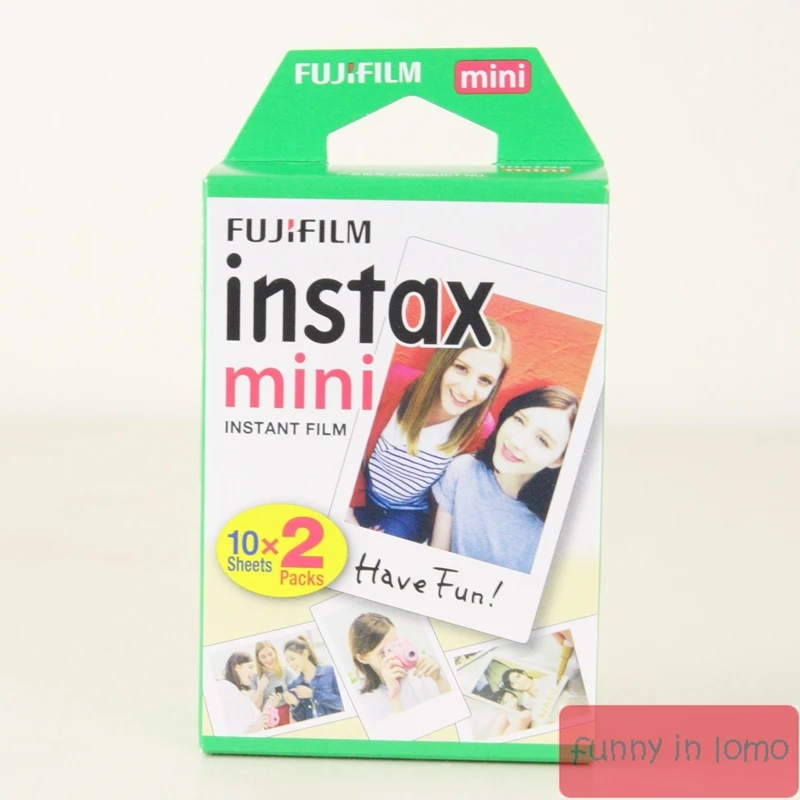 20 шт./кор. fujifilm instax mini 8 9 фильм 20 листов фотобумага для камеры Instant mini 7s 25 50s 90 Фотобумага с белым краем и шириной пленки 3"