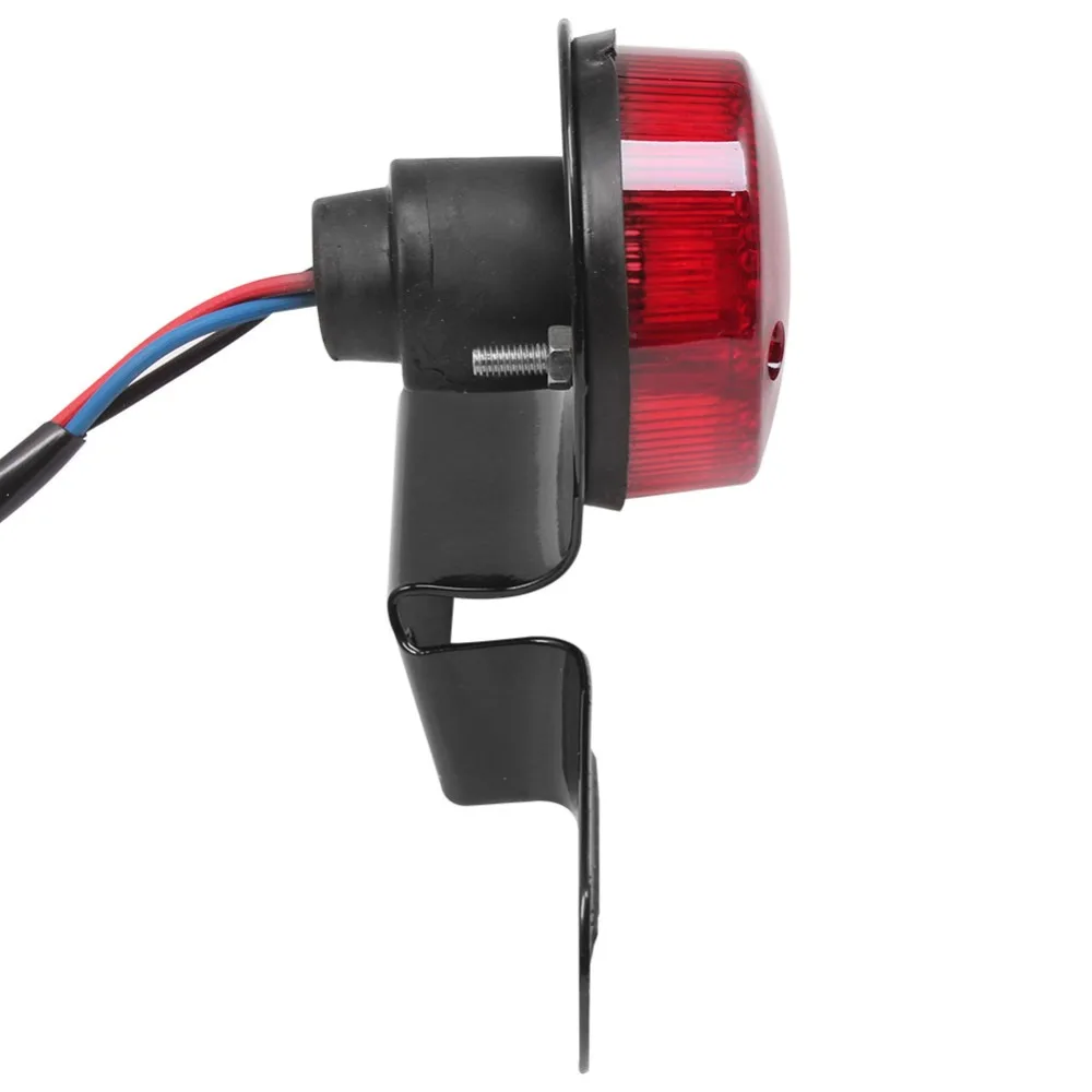 12V мотоцикл Красный тормозной Хвост сзади светильник лампочка для Harley измельчитель на заказ, для кафе, для гоночного мотоцикла сигнал поворота, стоп-сигналы