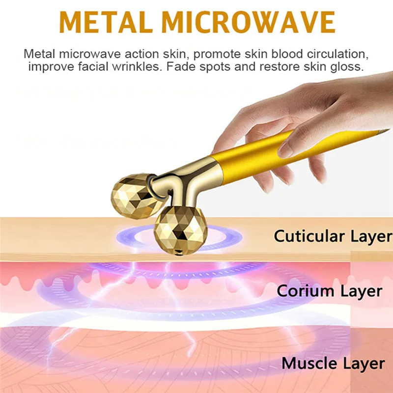 Роликовый массажер для лица с поворотом на 360 градусов | Красота и здоровье