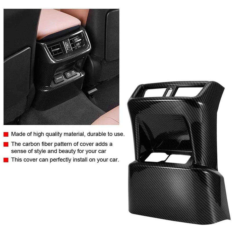 

Car Rear Air Outlet Vent Anti-Kick Cover Trim for Lexus ES200 260 300H 18-20