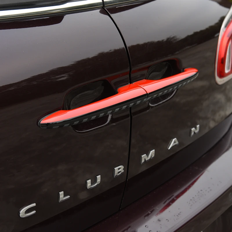 

car accessories exterior Car Luggage Door handle decoration Sticker For MINI Cooper S JCW F54 car Trunk handle protection cover