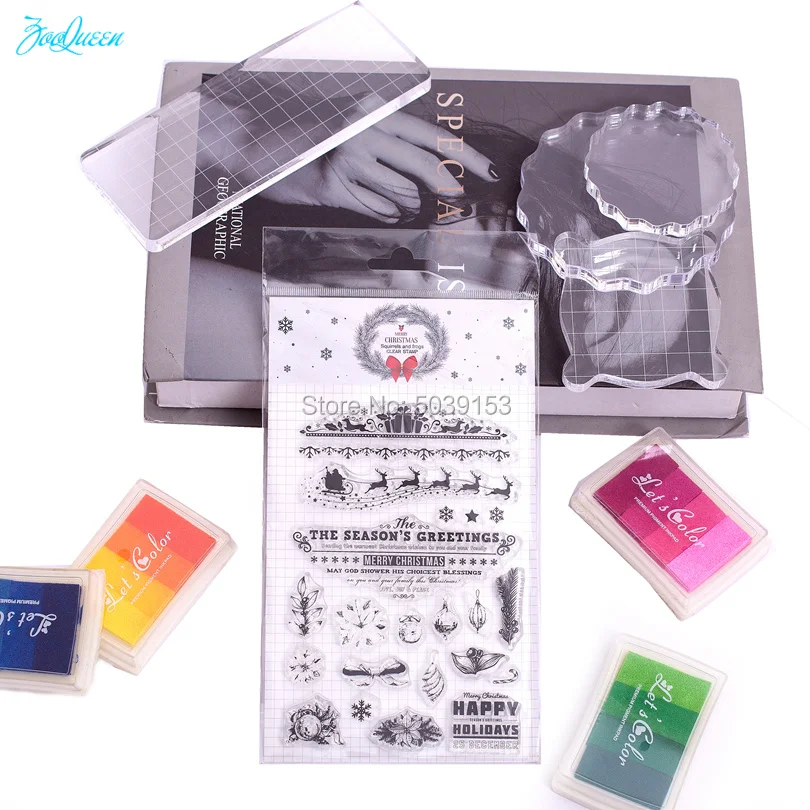 Сани баннеры прозрачные штампы для скрапбукинга/изготовления открыток/швейной