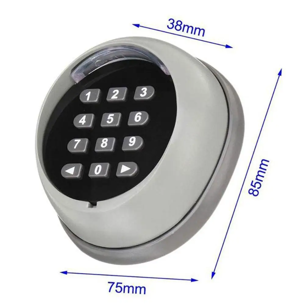 

Metal Wireless Keypad Gate Opener Keypad Rolling Code Keypad 2 12V/24V 433mhz For Garage Channel Door With Receiver C0Z5