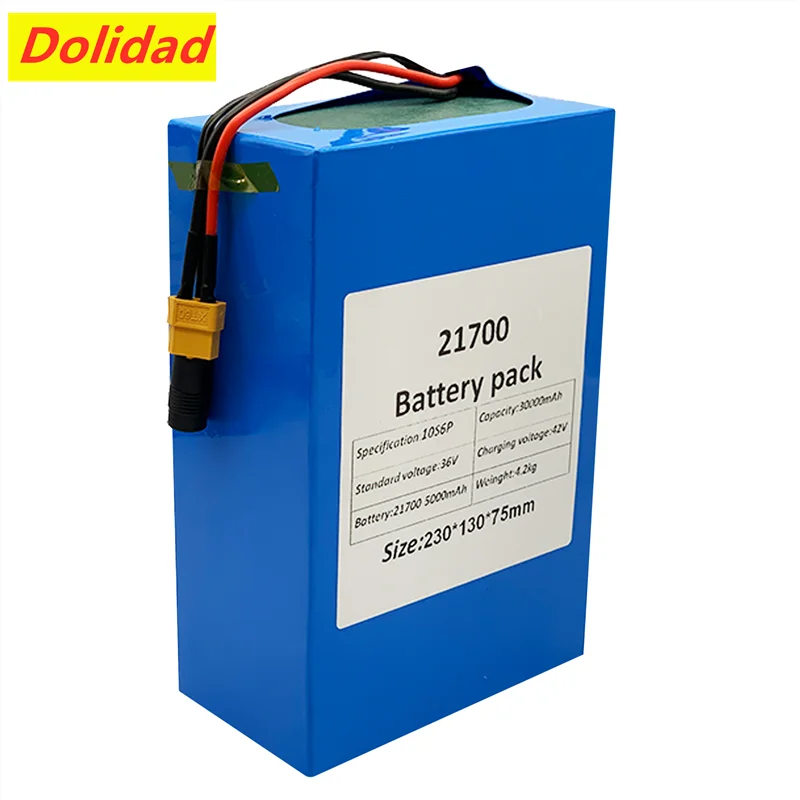 

36V 30ah 21700 10S6P Electric Bicycle Battery 36V 30000mAh 1000W Lithium Battery Built-in 20A BMS Electric Bikes Motor