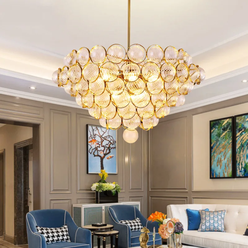 

Post Modern Personalized Glass Ball Pendant Lamp Northern Europe Simple Lights Creative Villa Club Dining Room Pendant Lamps
